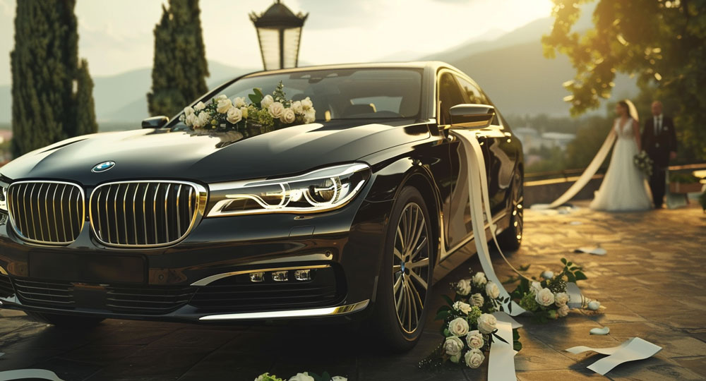 Seralux 7er BMW für Hochzeit mieten