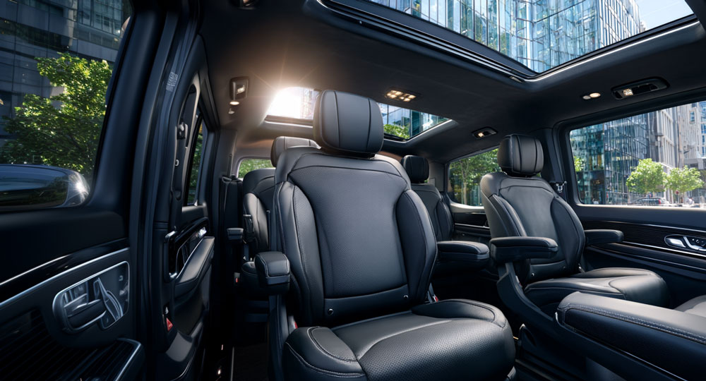 Interior of the V-Class Limousine service
